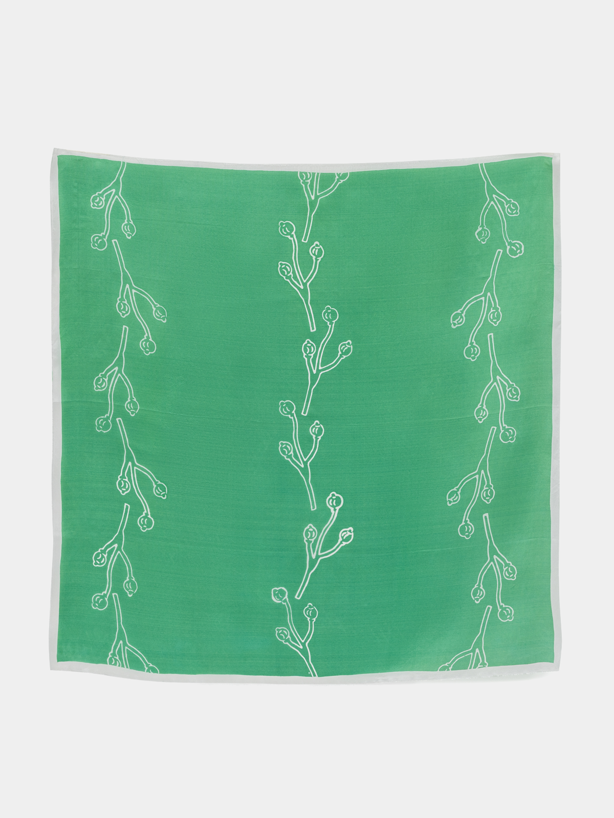 AMINA CARRÉ MINT SILK SCARF