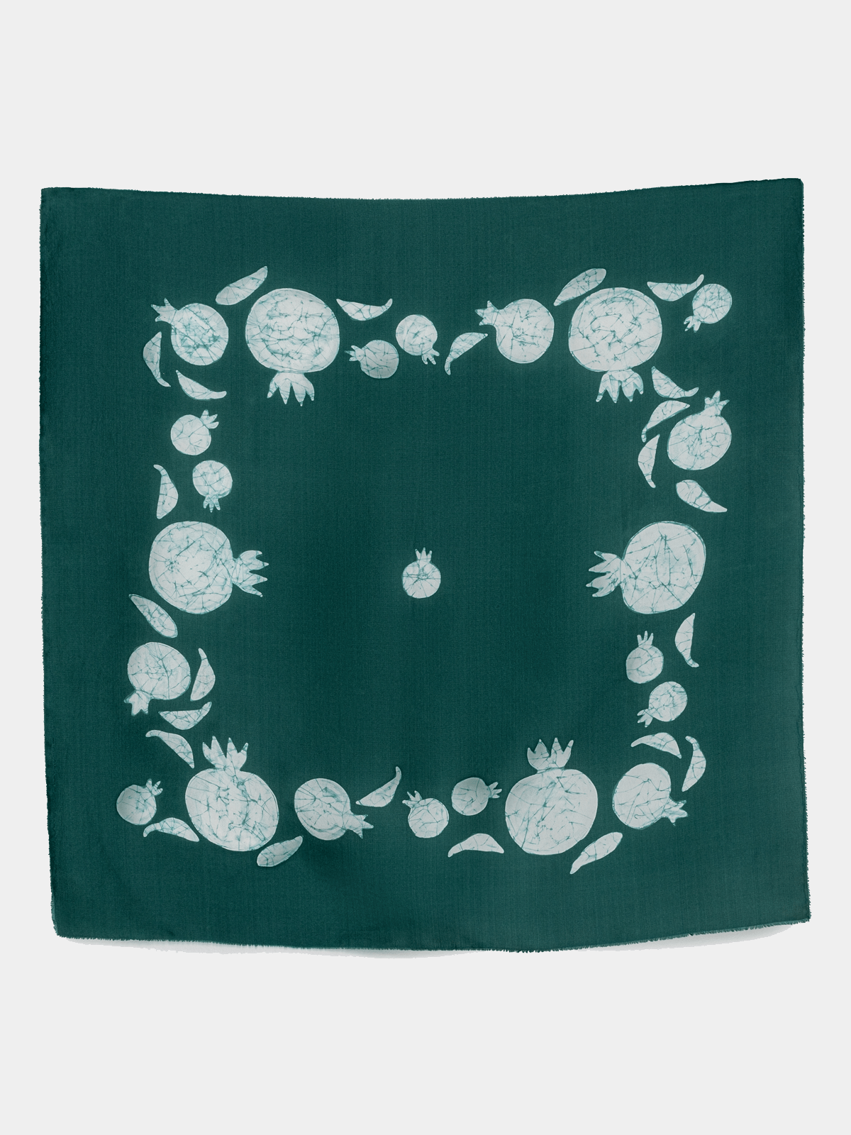 JANANA CARRÉ SEA GREEN SILK SCARF