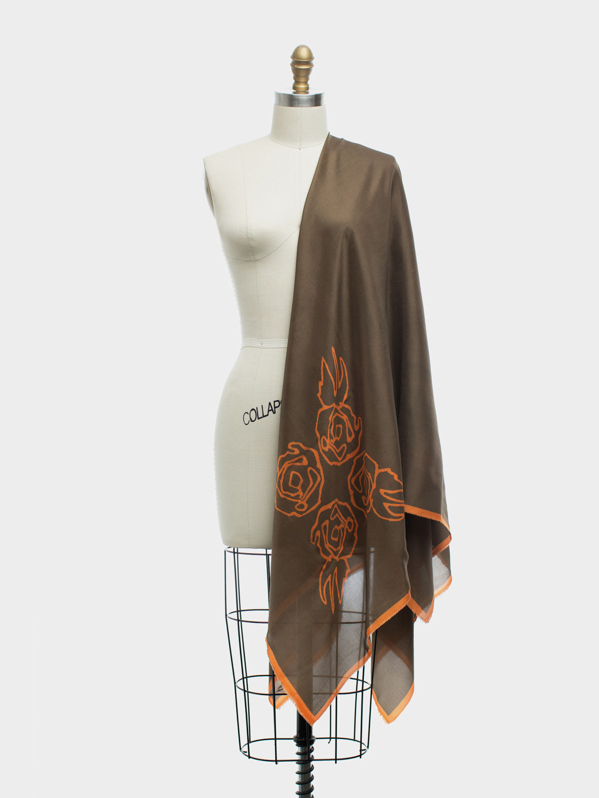 JULIA HOT CHOCOLATE SILK SCARF