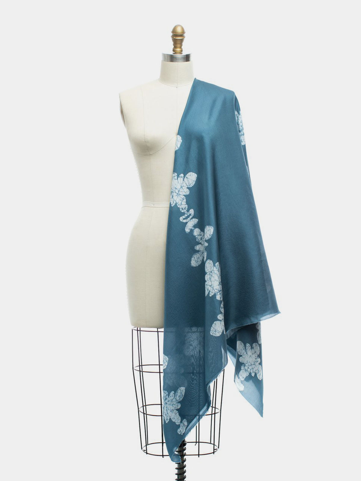 MILA BLUEBERRY SILK SCARF