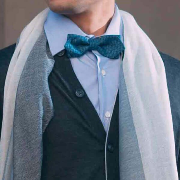 PRE-TIED PRINTED BOW TIE - MENZER HAJIYEVA