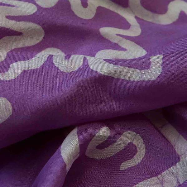 ARZU LILAC SILK SCARF - MENZER HAJIYEVA