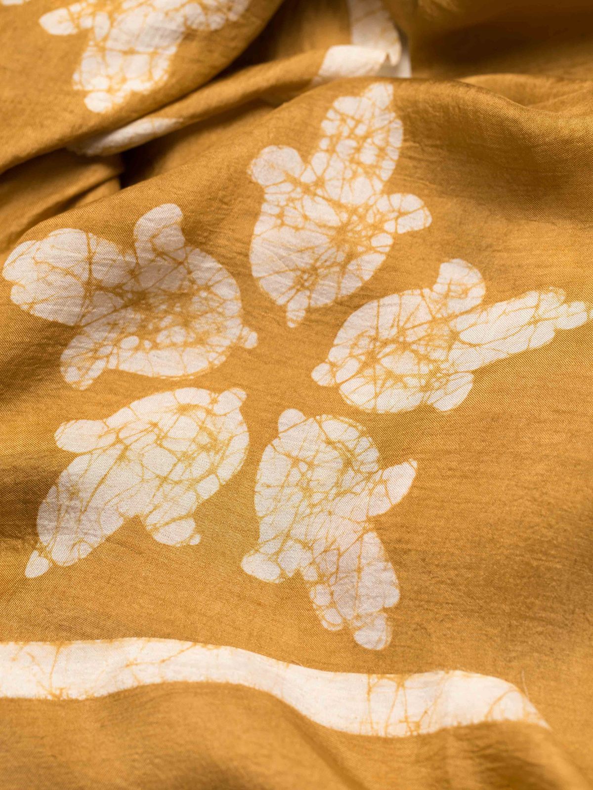 GULNARA OCHRE SILK SCARF