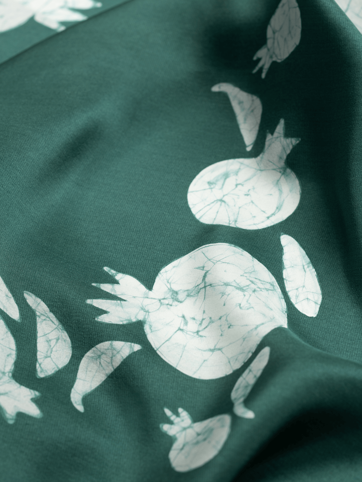 JANANA CARRÉ SEA GREEN SILK SCARF