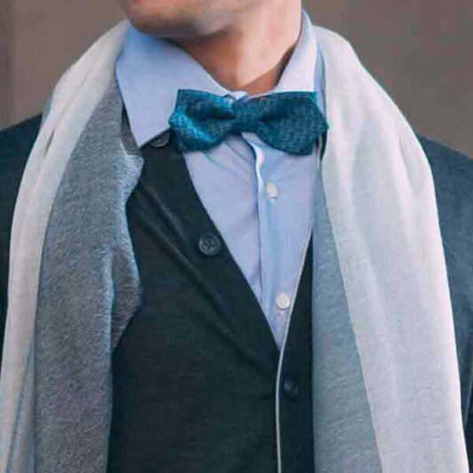 PRE-TIED PRINTED BOW TIE - MENZER HAJIYEVA