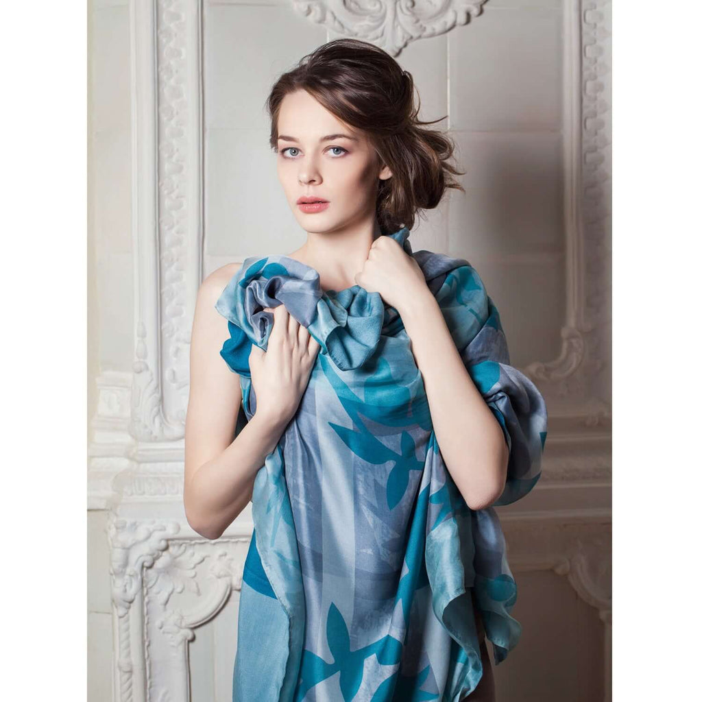FARIDA CASHMERE / SILK SCARF - MENZER HAJIYEVA