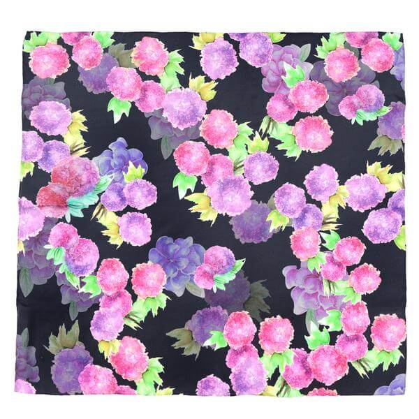ANGELINA NAVY SILK SCARF - MENZER HAJIYEVA
