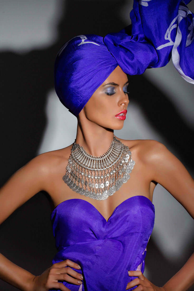 NANA SILK SCARF - MENZER HAJIYEVA