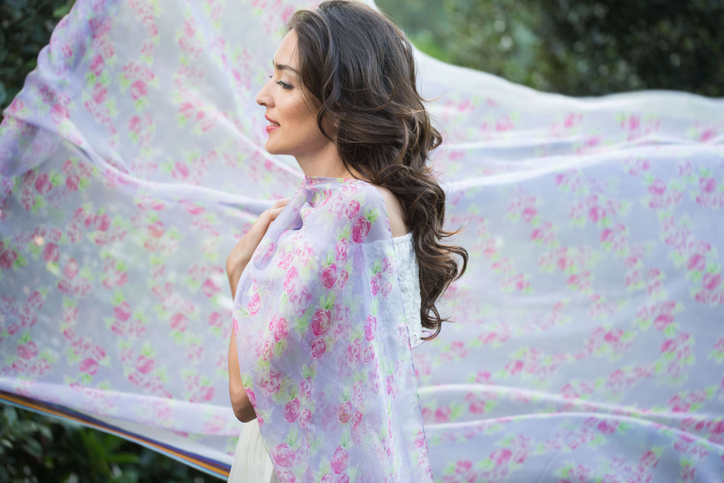 AMAL MOUSSELINE SCARF - MENZER HAJIYEVA